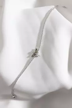 Водный зеленый камень Циркон Камень Серебряный цвет Водный браслет с фигурой стрекозы