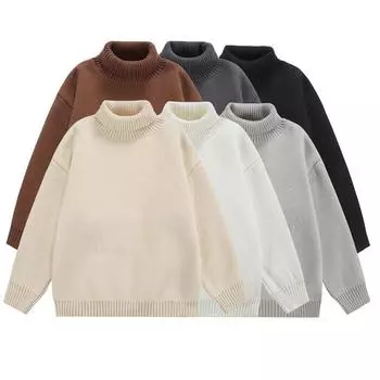 Водолазка для мужчин на осень и зиму, бархатная рубашка большого размера, модная внутренняя одежда, свободный вязаный свитер в гонконгском стиле. M