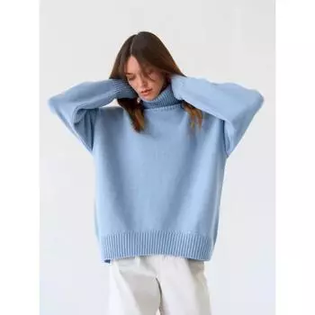 Водолазка Джемпер Твердый утолщенный пуловер Осень Зима Свободные свитера Женская одежда Уличная одежда Винтаж Элегантные трикотажные топы S зелёный