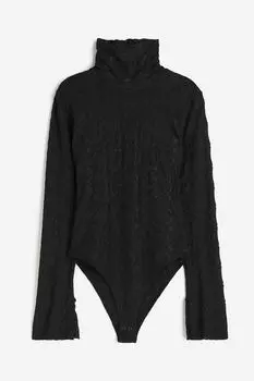 Водолазка из кружевного боди