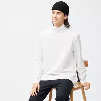 Водолазка из мягкого хлопка GU с длинными рукавами