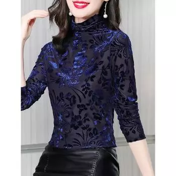 Водолазка, нижняя рубашка, женская нижняя одежда, осень и зима, новая рубашка в иностранном стиле, футболка с длинным рукавом, женский облегающий топ M