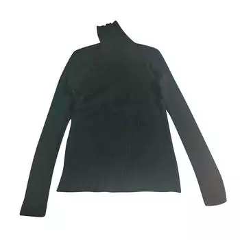 Водолазка свитер Вязаный нижний свитер Вязаный свитер Водолазка Пуловер Свитер женский One Size чёрный