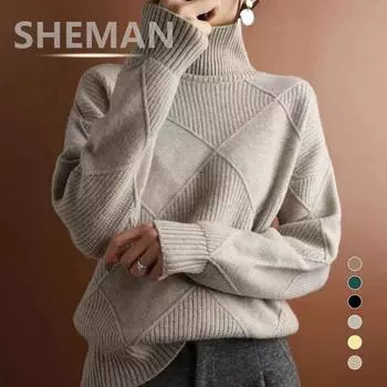 Водолазка Трехмерный свитер Женский Осень И Зима Новый Повседневный Нишевый Свитер Текстура Гладкий Пуловер Свитер XL чёрный