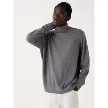 Водолазка Uniqlo из кашемира с длинным рукавом 07 GRAY/MEN S