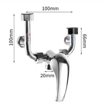 Водонагреватель U-образный смесительный клапан аксессуары для горячего и холодного крана Универсальный смеситель для душа, устанавливаемый на поверхность, нержавеющая сталь Alloy U-shaped valve