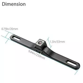 Водонепроницаемая 170 Hd Автомобильная камера заднего вида с обратным резервным копированием номерного знака ночного видения чёрный