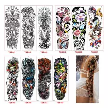 Водонепроницаемая 3D мужская татуировка на руку временная татуировка наклейка поддельная татуировка боди-арт 46