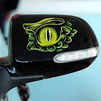 Водонепроницаемая автомобильная наклейка, износостойкая, экологически чистая, виниловая наклейка с рисунком орлиного глаза для мотоцикла A