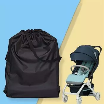 Водонепроницаемая дорожная детская коляска, дорожная сумка-рюкзак, коляска большой емкости, сумка для хранения с плечевым ремнем, органайзер S чёрный