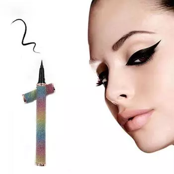 Водонепроницаемая гелевая ручка-подводка для век Waterdrop Silky Inner, черная/коричневая, водостойкая, для век, под складку, карандаш для бровей, тени для век чёрный