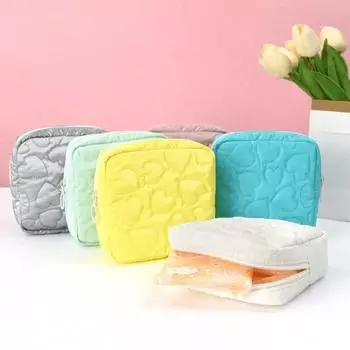Водонепроницаемая глянцевая косметичка ярких цветов из искусственной кожи, косметичка, губная помада, сумка для хранения наушников, женские гигиенические прокладки для салфеток, органайзер белый