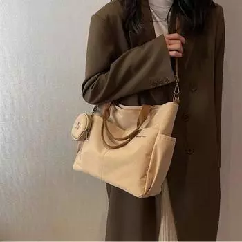 Водонепроницаемая холщовая сумка-мессенджер, женская новая модная универсальная сумка через плечо для поездок на работу белый