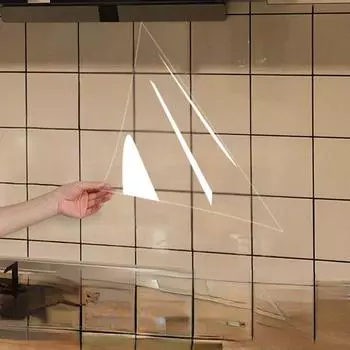 Водонепроницаемая и маслостойкая высокотемпературная наклейка для кухни, невидимая прозрачная, без клея, самоклеящаяся 40cm high.300cm long