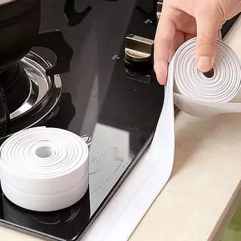 Водонепроницаемая и устойчивая к плесени лента для кухни и ванной комнаты, наклейки для угловых линий, уплотнительная полоса для раковины, наклейки на стены из ПВХ 320x2.2cm армия зеленый