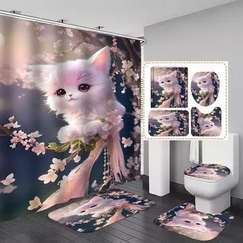 Водонепроницаемая и устойчивая к плесени утолщенная занавеска для душа в ванной комнате с разделением сухого и влажного воздуха 120x180