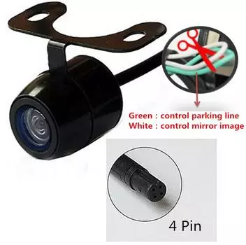 Водонепроницаемая камера заднего вида для автомобиля с ПЗС-матрицей, передняя и боковая камера заднего вида с зеркальным отображением или без него