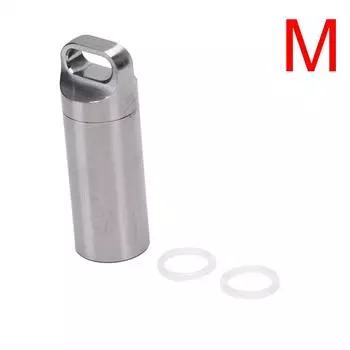 Водонепроницаемая капсула с уплотнением, бутылка для выживания на открытом воздухе, контейнер для таблеток, контейнер для таблеток M