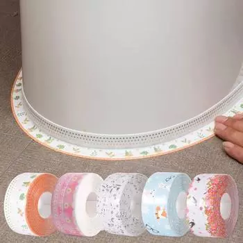 Водонепроницаемая клейкая лента для кухни, ПВХ, клейкая лента для швов, защита от плесени, бесшовная клейкая лента для раковины в ванной комнате 320x3.8cm