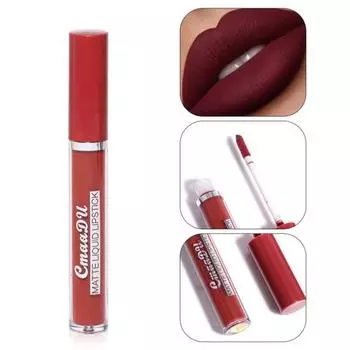 Водонепроницаемая компактная увлажняющая матовая жидкая помада красоты для использования на открытом воздухе 4