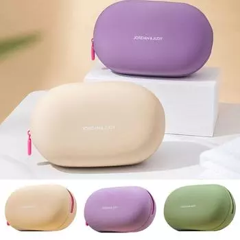 Водонепроницаемая косметичка для хранения, влагостойкая сумка для стирки, портативная силиконовая косметичка для дома хаки