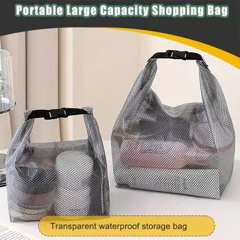 Водонепроницаемая косметичка EVA Прозрачная переносная косметичка для хранения туалетных принадлежностей Сумка для плавания Водонепроницаемая сумка для купальника S белый