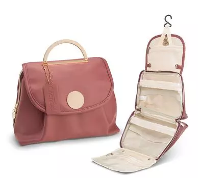 Водонепроницаемая косметичка, косметичка, сумка для хранения с крючками, косметичка, дорожная сумка бежевый