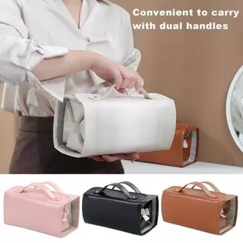 Водонепроницаемая косметичка с 4 прозрачными съемными отделениями, вместительная, с застежкой-молнией, с несколькими отделениями, подвесная косметичка белый