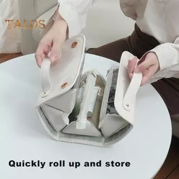 Водонепроницаемая косметичка с 4 прозрачными съемными отделениями, вместительная, с застежкой-молнией, с несколькими отделениями, подвесная косметичка белый