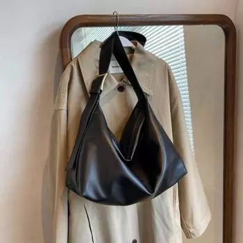 Водонепроницаемая кожаная сумка через плечо Классическая женская сумка-тоут Винтажная сумка через плечо Boston Lady коричневый