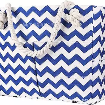 Водонепроницаемая льняная пляжная сумка с несколькими карманами: Классическая, универсальная женская сумка через плечо