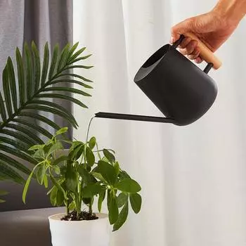 Водонепроницаемая лейка для зеленых растений из нержавеющей стали с длинным горлом, можно использовать ручку, идеальный полив для цветочных растений, душ для сада