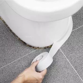 Водонепроницаемая лента для герметизации ПВХ, лента для герметизации ванной комнаты и туалета, самоклеящаяся лента для столешницы кухонной раковины, защищающая от плесени и загрязнения 2.2CM(0.87inch)&(1M)3.28 Feet
