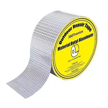 Водонепроницаемая лента для наружного применения, алюминиевая бутиловая лента x 33 фута, водостойкая лента для тента, паруса, крыши автофургона