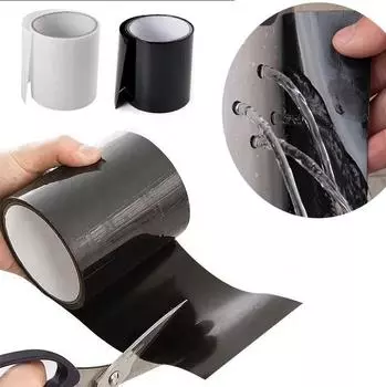 Водонепроницаемая лента для заплаток, суперпрочная садовая заплатка для шланга, клей для труб, уплотнитель для ремонта и устранения течи White slice 10CM*10CM