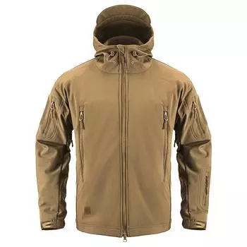 Водонепроницаемая мягкая тактическая военная куртка для мужчин с множеством карманов на флисовой подкладке, ветрозащитное пальто для походов на открытом воздухе, темно-синие толстовки с капюшоном XS серый