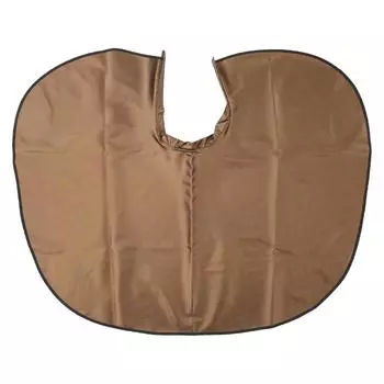 Водонепроницаемая накидка для стрижки волос, домашний салон, искусственная кожа, накидка для окрашивания волос, фартук для бороды, фартук для укладки шампуня коричневый