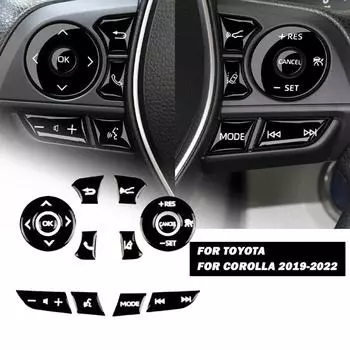 Водонепроницаемая накладка на кнопку для Toyota Gloss Black