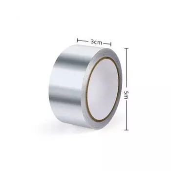 Водонепроницаемая наклейка для раковины, противоплесневая лента для столешницы, теплоизоляционная алюминиевая фольга, аксессуары для кухни и ванной комнаты 3cm*5m серебряный