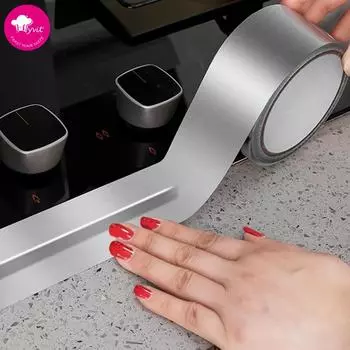 Водонепроницаемая наклейка на раковину, антиполориановая лента для столешниц, теплоизоляционная алюминиевая фольга, аксессуары для кухни и ванной комнаты.