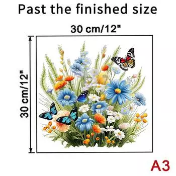 Водонепроницаемая наклейка на унитаз «Бабочка-цветок», украшение сиденья унитаза в ванной, декоративная наклейка, самоклеящиеся наклейки A3