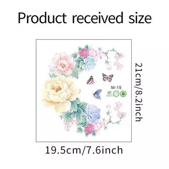 Водонепроницаемая наклейка с цветочным рисунком бабочки для стены, крышка для унитаза, ванная комната, декоративная наклейка, декор для гостиной, спальни