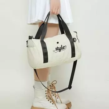 Водонепроницаемая нейлоновая сумка через плечо весна/лето Бостонская цилиндрическая сумка Горизонтальная сумка-подушка Модная сумка хаки