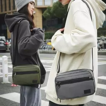 Водонепроницаемая нейлоновая сумка, женская многофункциональная сумка через плечо большой вместимости, сумка через плечо для мужчин серый