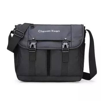 Водонепроницаемая новинка 2023 года, мужская сумка из ткани Оксфорд на одно плечо, сумка через плечо, нейлоновая тканевая сумка, восстанавливающая древние мужские сумки 30x12x30cm чёрный