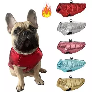 Водонепроницаемая одежда для собак, куртка для щенков, зимний теплый жилет, пальто для собак, одежда для маленьких, средних и больших собак, одежда для чихуахуа, французского бульдога, от S до 7XL S красный