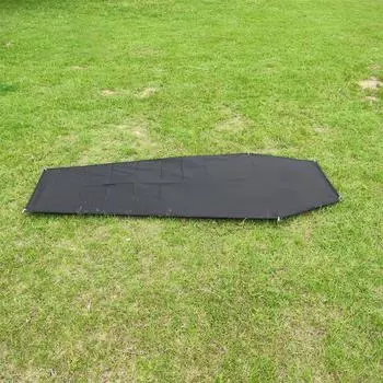 Водонепроницаемая палатка для кемпинга на 1 человека, палатка для рюкзака, брезент, тканевый пол Groundsheet чёрный