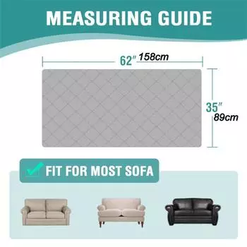 Водонепроницаемая подушка для дивана, чехол для кровати для домашних животных, собак, детей, нескользящий стеганый чехол для кресла, защита для матраса, защита для мебели 88x157cm(35x62inch)