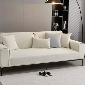 Водонепроницаемая подушка для дивана на все времена года, нескользящая, простая для домашних животных, нелипкий мех, чехол для дивана с барьером от мочи, спинка, полотенце из цельного полотна 70*70cm