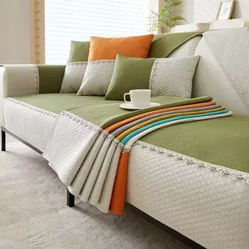 Водонепроницаемая подушка для дивана, устойчивая к мочеиспусканию, универсальная ткань на четыре сезона, простая нескользящая подушка для сиденья, скандинавский летний чехол для дивана 70*70cm